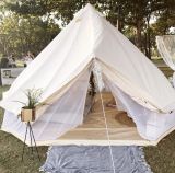 Outdoor Canvas Waterproof Bell Tent with Mosquito Net