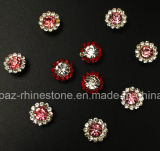 2017 New and Top Quality 14mm Crystal Flower Claw Setting Glass Beads (TP-14mm Lt. rose)