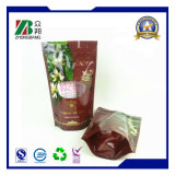 Plastic Stand up Ziplock Food Packaging Bag with Resealable Zipper