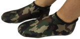 Arm Green Camo Neoprene Socks with Glue and Stitching for Diving