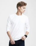 100% Cotton Men's Leisure Printed Long Sleeve T Shirt