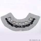 Wholesale Fashion Rhinestone Bead Acrylic Collar Yarn Fabric Garment Accessories