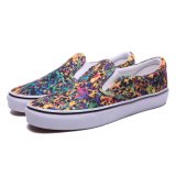 High Quality Sublimation Printed Mens Wide Fit Canvas Rubber Shoes