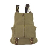 Foldable Zipper Flap Canvas Backpack Zxk1028