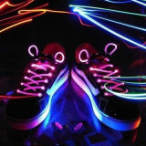 Fiber Optic LED Flashing Shoe Lace Tie for Party Dance