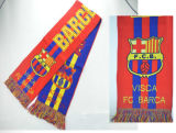 Wholesale Cheap Souvenirs Knitted Jacquard Football Team Soccer Style Fan Scarf