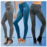 Wholesale TV Slim Jeggings Women Stretch Leggings Printed Jeans Legging with Pockets