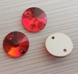 Red Light Siam Flat Back Buttons Sewing Buttons for Dress