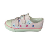 OEM/ODM Fashion Casual Hook & Loop Canvas Shoes for Girls and Kids