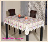 PVC Printed Tablecloth with Nonwoven backing(TJ0106)