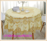 PVC All-in-One Lace Tablecloth 72'' 182cm Round