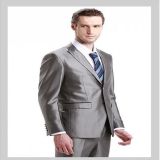 China Factory Mens Slim Fit Silver Business Suit