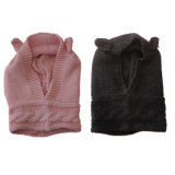 Kids Acrylic Cable Knit Hoodie/ Cap/Hat