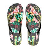 African Wholesaler Price PE Slippers with Colorful Strap (14G012)