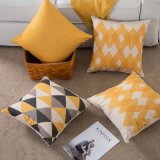 Simple Geometric Thick Cotton Linen Pillowcase Sofa Pillow Cushion