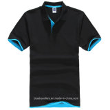 65% Cotton Polo T-Shirt with Short Sleeve in Contrast Colors