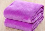Solid Violet Beautiful Coral Fleece Blanket, Baby Blanket