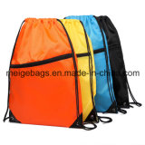 Polyester Promotional Drawstring Backpack, with Custom Size and Design