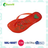 PE Slippers with Wedge Sole, PVC Straps