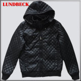 Best Sell Men's Black PU Jacket for Winter Outer Wear