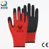 13G Polyester Shell Latex Palm Coated Safety Industrial Work Glove