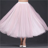 Plain All-Match Cotton&Linen Simple Full Skirt