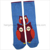 Fancy Design Owl Patten Dress Knee Baby Dress Sock