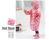 2~6 Years Old Baby Kids Hooded Jacket Children Girl Boy Rain Coat Poncho Raincoat Cover Cartoon Balloon Print Tour Rainwear 2018