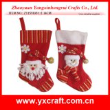 Christmas Decoration (ZY15Y035-1-2) Xmas Promotion Stocking Sock Wholesale