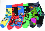 Mens Cotton Socks Marvel Comics Superhero Casual Knee Socks