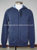 Fashion Heavy Knitting Men Clothes with Zipper (10-0581)