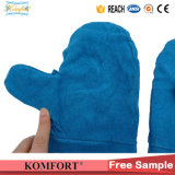 Safety Long Work Labor Cow Leather Glove with Lining (JMC-410C)
