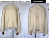 Ladies Back Open Knit Soft Comfortable Round Neck Sweater