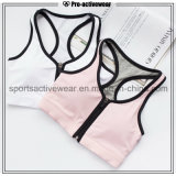 OEM Custom Made Wholesale Sexy Yoga Clothing Zipper Sports Bra