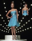 Classic Style Beaded Chiffon Short Evening Dresses (ED3011)