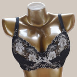 Fancy Transparent Embroidery Big Size Bra for Ladies (BCAW053)