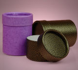 Cylinder Paper Gift Containers for Body Powder