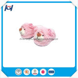 Novelty Cute Pink Bear Plush Stuffed Animal Slippers Wholesale