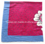 2017 Promotion Flourish Printing Polyester Square Scarf (HWBPS34)