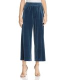 2018 Hot Sale Blue Wide-Leg Velvet Pajama Pants