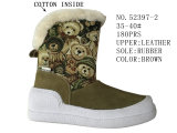Two Colors Lady Shoes Winter Shoes Cotton Boots 35-40#