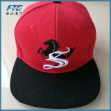 Red Snapback Baseball Cap Acrylic Snapback Hat with Custom Logo
