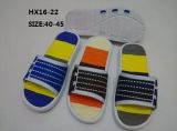 Men's Summer Beach Colorful Slipper Fashion Slip-on Slipper Outdoor Slipper PVC Slipper Sandal (HX16-22)