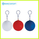 Promotional Keychain Ball Packing PE Disposable Rain Poncho
