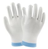 Nylon Knitted White Cleaning Safety Work Gloves