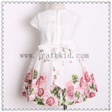 Beautiful Flower Floral Pattern Girls Dress for 10 Years Old Girls