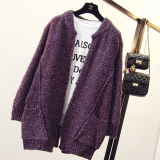 Women Batwing Sleeve Poncho Knit Loose Sweater Coat
