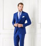 Royal Blue Single Breasted Wool Fabric Suit