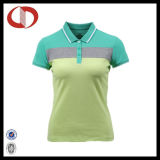 Three Colors Free Printing Custom Ladies Polo T Shirt