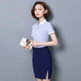 Women Short Sleeve Office Lady Uniform Skirt Shirt Suit Dress